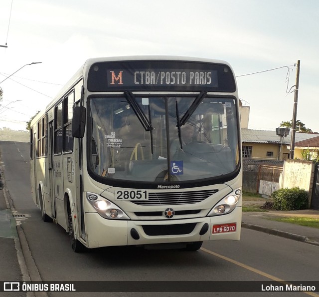 Viação Marumbi 28051 na cidade de São José dos Pinhais, Paraná, Brasil, por Lohan Mariano. ID da foto: 10763162.