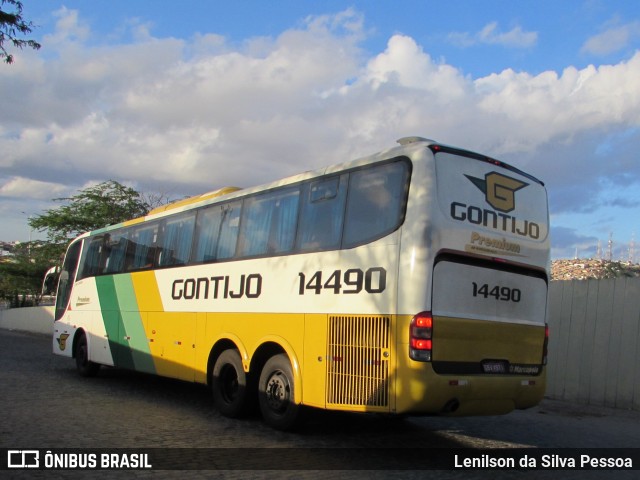 Empresa Gontijo de Transportes 14490 na cidade de Caruaru, Pernambuco, Brasil, por Lenilson da Silva Pessoa. ID da foto: 10761017.