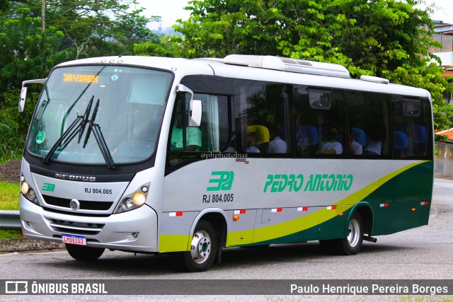 Empresa de Ônibus e Turismo Pedro Antônio RJ 804.005 na cidade de Barra do Piraí, Rio de Janeiro, Brasil, por Paulo Henrique Pereira Borges. ID da foto: 10763089.