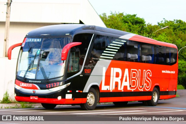 Lirabus 12137 na cidade de Rio Claro, São Paulo, Brasil, por Paulo Henrique Pereira Borges. Número da foto: #10762938.