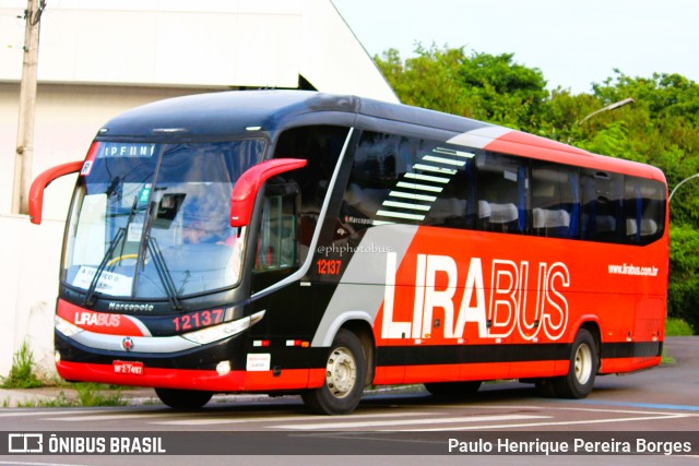 Lirabus 12137 na cidade de Rio Claro, São Paulo, Brasil, por Paulo Henrique Pereira Borges. ID da foto: 10762938.