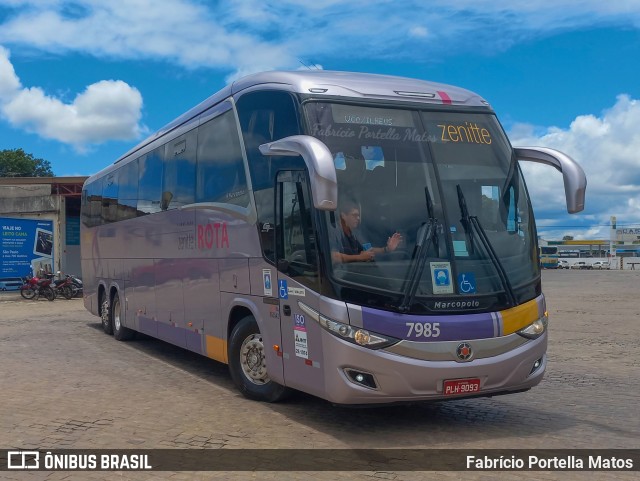 Rota Transportes Rodoviários 7985 na cidade de Vitória da Conquista, Bahia, Brasil, por Fabrício Portella Matos. ID da foto: 10760796.