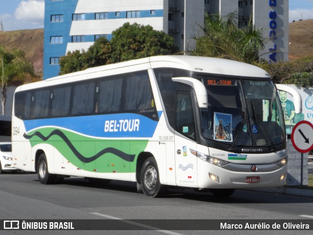 Bel-Tour Transportes e Turismo 394 na cidade de Aparecida, São Paulo, Brasil, por Marco Aurélio de Oliveira. ID da foto: 10762003.