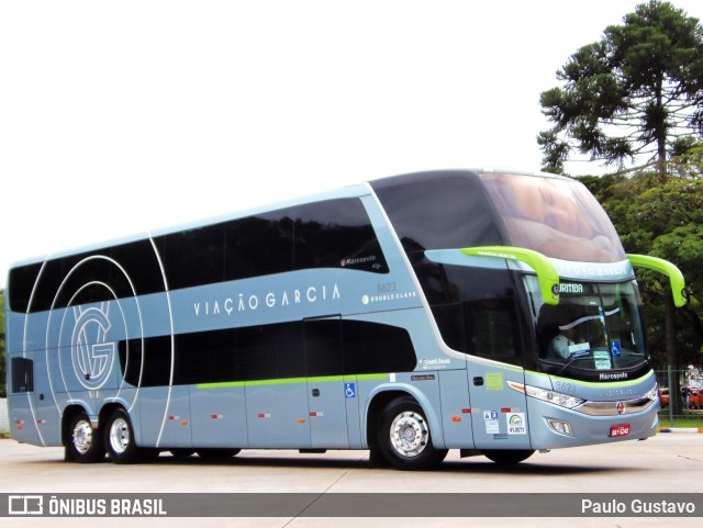 Viação Garcia 8623 na cidade de Curitiba, Paraná, Brasil, por Paulo Gustavo. Número da foto: #10763212.