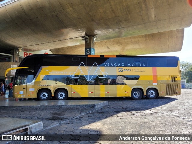 Viação Motta 21001 na cidade de Uberlândia, Minas Gerais, Brasil, por Anderson Gonçalves da Fonseca. Número da foto: #10763498.