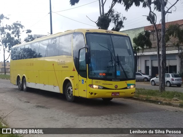 Viação Itapemirim 8831 na cidade de Caruaru, Pernambuco, Brasil, por Lenilson da Silva Pessoa. ID da foto: 10764222.