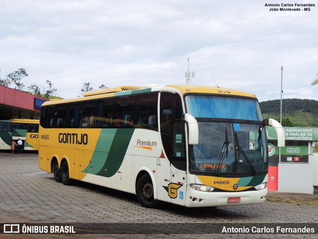 Empresa Gontijo de Transportes 14665 na cidade de João Monlevade, Minas Gerais, Brasil, por Antonio Carlos Fernandes. Número da foto: #10765652.