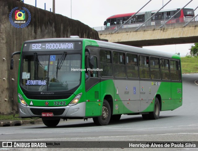 VB Transportes e Turismo 3242 na cidade de Campinas, São Paulo, Brasil, por Henrique Alves de Paula Silva. Número da foto: #10763981.