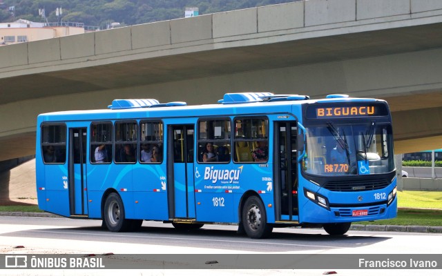 Biguaçu Transportes Coletivos Administração e Participação 1812 na cidade de Florianópolis, Santa Catarina, Brasil, por Francisco Ivano. ID da foto: 10766840.