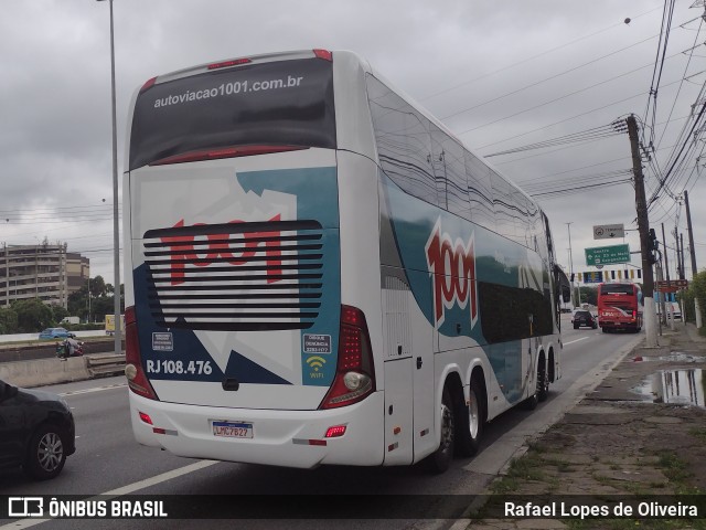 Auto Viação 1001 RJ 108.476 na cidade de São Paulo, São Paulo, Brasil, por Rafael Lopes de Oliveira. ID da foto: 10766404.