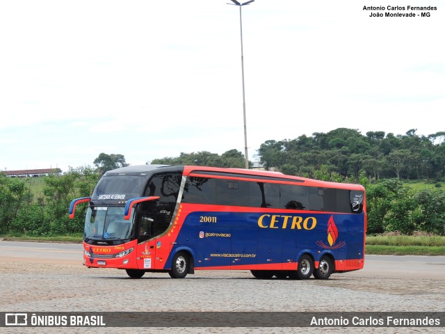 Viação Cetro 20011 na cidade de João Monlevade, Minas Gerais, Brasil, por Antonio Carlos Fernandes. ID da foto: 10765625.