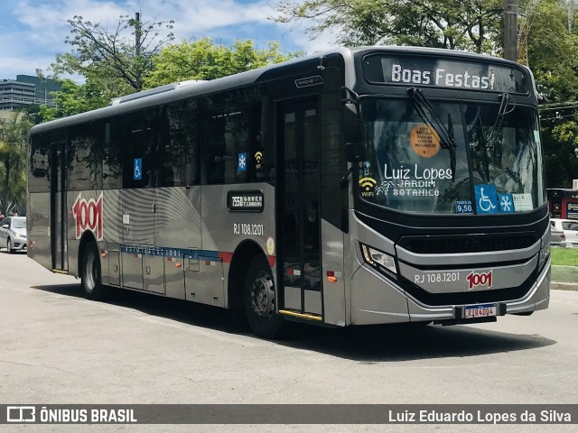 Auto Viação 1001 RJ 108.1201 na cidade de Niterói, Rio de Janeiro, Brasil, por Luiz Eduardo Lopes da Silva. Número da foto: #10764658.