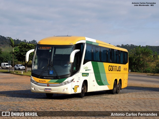 Empresa Gontijo de Transportes 16505 na cidade de João Monlevade, Minas Gerais, Brasil, por Antonio Carlos Fernandes. Número da foto: #10765670.