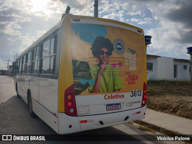 Coletivo Transportes 3613 na cidade de Caruaru, Pernambuco, Brasil, por Vinicius Palone. ID da foto: 10763581.