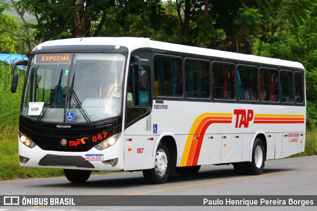TAP Turismo e Fretamento 067 na cidade de Barra do Piraí, Rio de Janeiro, Brasil, por Paulo Henrique Pereira Borges. Número da foto: #10766572.