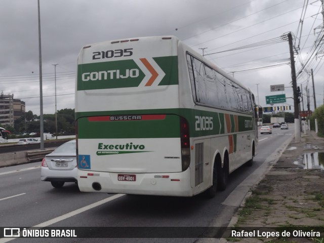 Empresa Gontijo de Transportes 21035 na cidade de São Paulo, São Paulo, Brasil, por Rafael Lopes de Oliveira. ID da foto: 10763780.