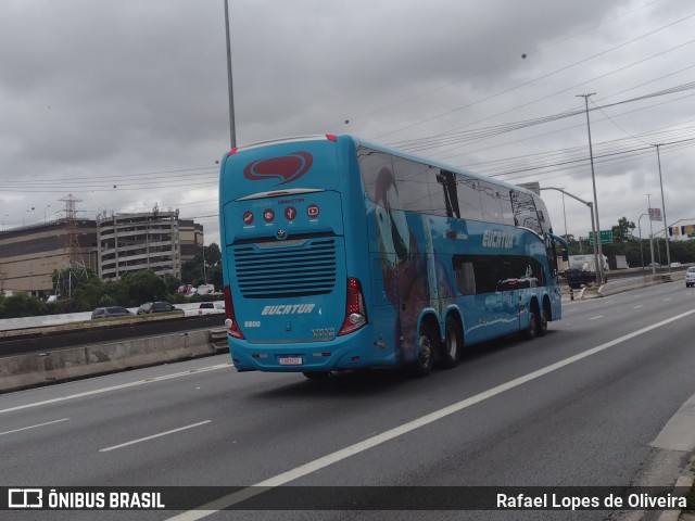 Eucatur - Empresa União Cascavel de Transportes e Turismo 5800 na cidade de São Paulo, São Paulo, Brasil, por Rafael Lopes de Oliveira. Número da foto: #10763762.