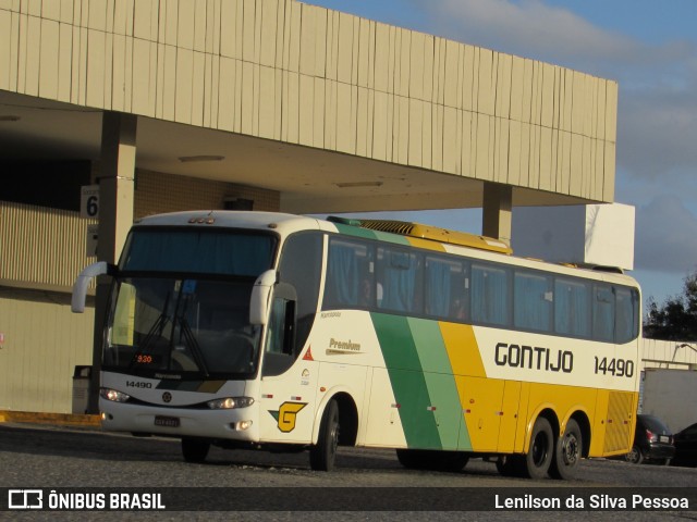 Empresa Gontijo de Transportes 14490 na cidade de Caruaru, Pernambuco, Brasil, por Lenilson da Silva Pessoa. ID da foto: 10764005.