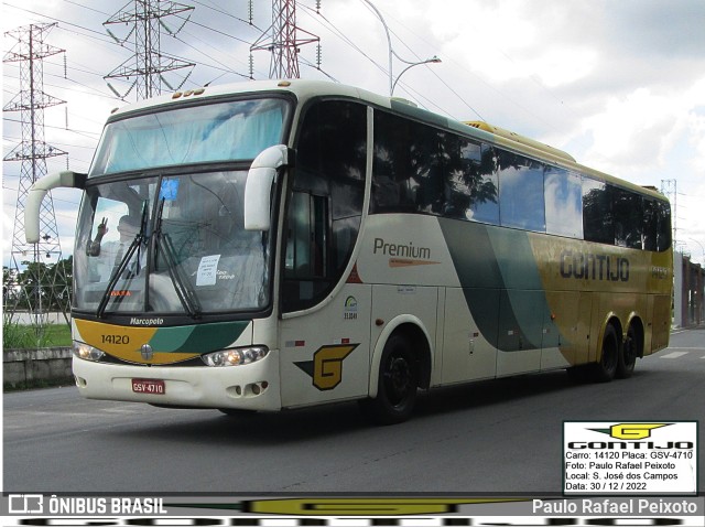 Empresa Gontijo de Transportes 14120 na cidade de São José dos Campos, São Paulo, Brasil, por Paulo Rafael Peixoto. ID da foto: 10763278.