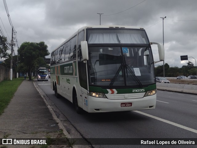 Empresa Gontijo de Transportes 21035 na cidade de São Paulo, São Paulo, Brasil, por Rafael Lopes de Oliveira. ID da foto: 10763776.