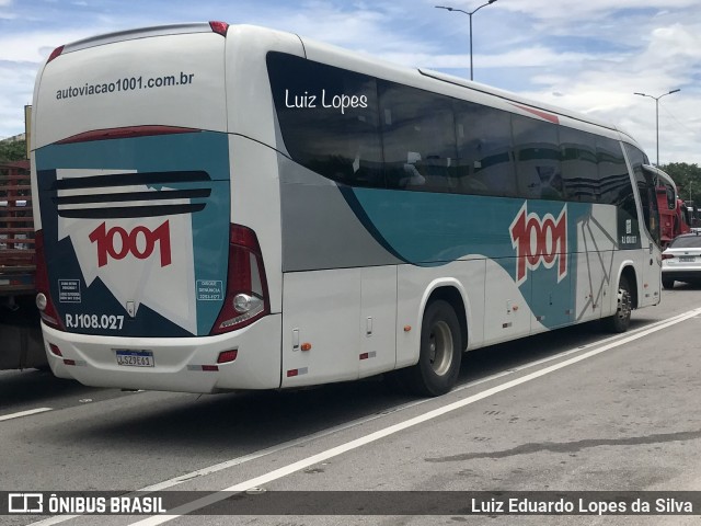 Auto Viação 1001 RJ 108.027 na cidade de Niterói, Rio de Janeiro, Brasil, por Luiz Eduardo Lopes da Silva. ID da foto: 10764656.