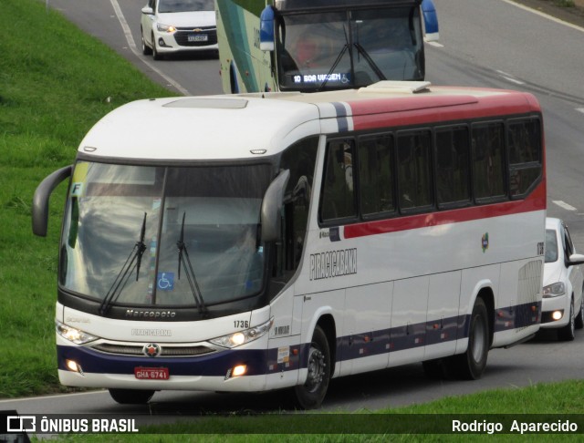 Viação Piracicabana 1736 na cidade de Aparecida, São Paulo, Brasil, por Rodrigo  Aparecido. ID da foto: 10766150.