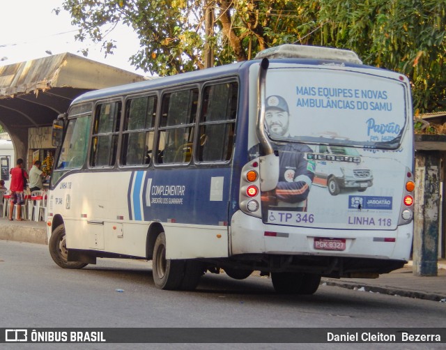 Transporte Complementar de Jaboatão dos Guararapes TP-346 na cidade de Jaboatão dos Guararapes, Pernambuco, Brasil, por Daniel Cleiton  Bezerra. ID da foto: 10764461.