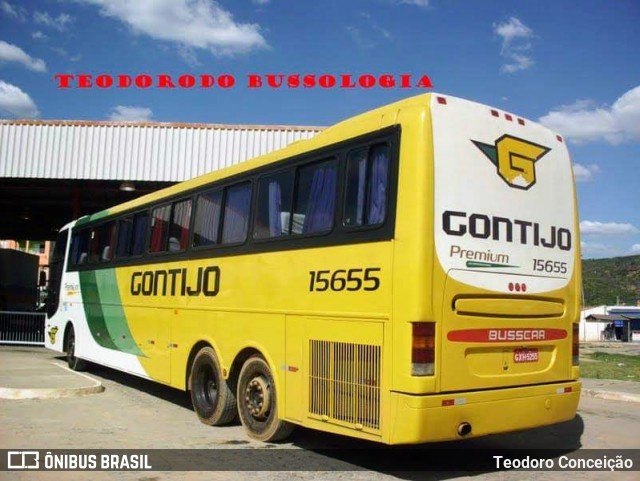 Empresa Gontijo de Transportes 15655 na cidade de Jeremoabo, Bahia, Brasil, por Teodoro Conceição. ID da foto: 10763455.