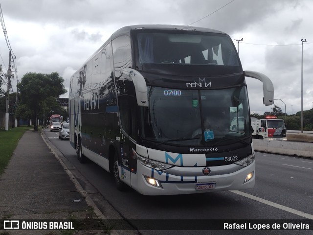 Empresa de Ônibus Nossa Senhora da Penha 58002 na cidade de São Paulo, São Paulo, Brasil, por Rafael Lopes de Oliveira. Número da foto: #10766410.