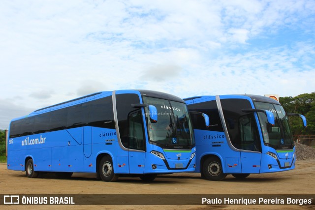 UTIL - União Transporte Interestadual de Luxo 9012 na cidade de Paracambi, Rio de Janeiro, Brasil, por Paulo Henrique Pereira Borges. Número da foto: #10768994.
