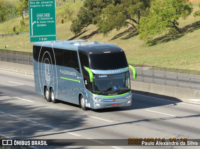 Viação Garcia 8565 na cidade de São José dos Campos, São Paulo, Brasil, por Paulo Alexandre da Silva. ID da foto: 10768792.