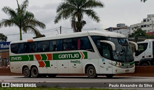 Empresa Gontijo de Transportes 21435 na cidade de Betim, Minas Gerais, Brasil, por Paulo Alexandre da Silva. ID da foto: 10768574.