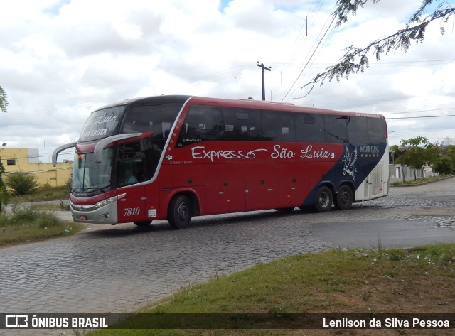 Expresso São Luiz 7810 na cidade de Caruaru, Pernambuco, Brasil, por Lenilson da Silva Pessoa. Número da foto: #10768168.