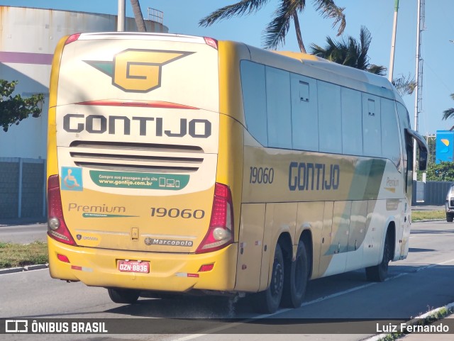 Empresa Gontijo de Transportes 19060 na cidade de Maceió, Alagoas, Brasil, por Luiz Fernando. ID da foto: 10768848.