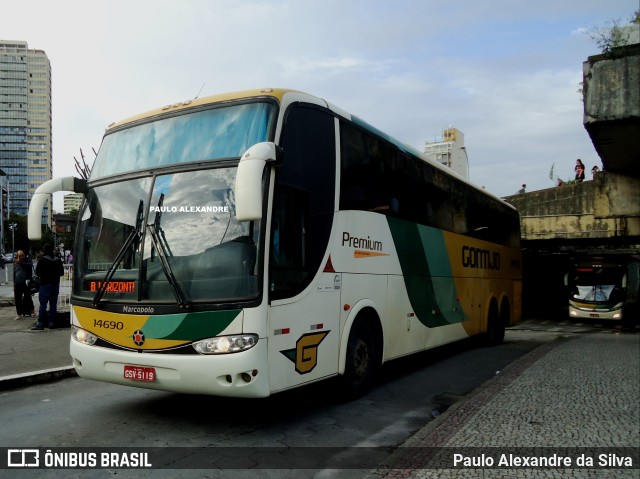 Empresa Gontijo de Transportes 14690 na cidade de Belo Horizonte, Minas Gerais, Brasil, por Paulo Alexandre da Silva. ID da foto: 10768554.