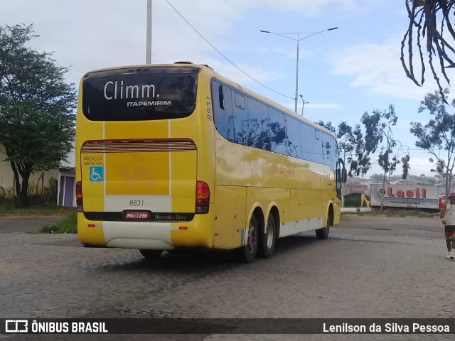 Viação Itapemirim 8831 na cidade de Caruaru, Pernambuco, Brasil, por Lenilson da Silva Pessoa. ID da foto: 10767673.