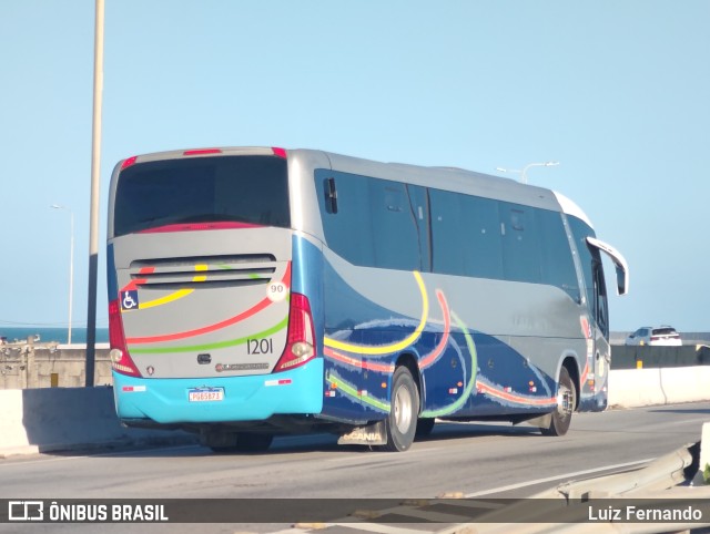 Mais Tur Turismo 1201 na cidade de Maceió, Alagoas, Brasil, por Luiz Fernando. ID da foto: 10768884.