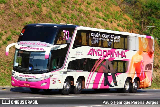 Empresa de Transportes Andorinha 7402 na cidade de Paracambi, Rio de Janeiro, Brasil, por Paulo Henrique Pereira Borges. ID da foto: 10769047.