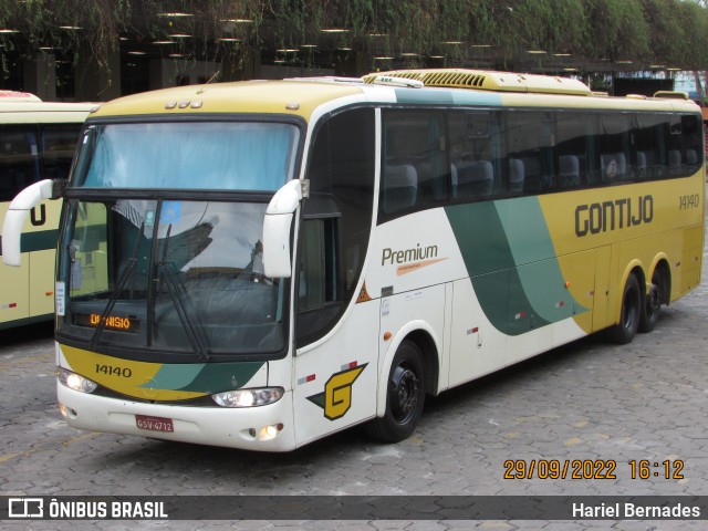 Empresa Gontijo de Transportes 14140 na cidade de Belo Horizonte, Minas Gerais, Brasil, por Hariel Bernades. ID da foto: 10767802.