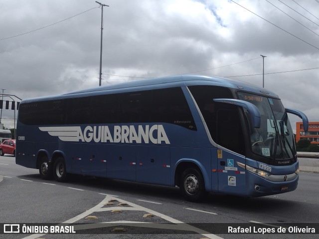Viação Águia Branca 13999 na cidade de São Paulo, São Paulo, Brasil, por Rafael Lopes de Oliveira. Número da foto: #10771028.