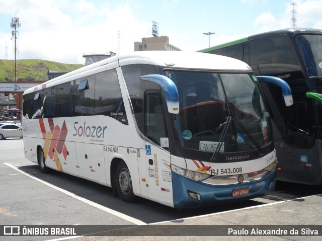 Solazer Transportes e Turismo 3248 na cidade de Aparecida, São Paulo, Brasil, por Paulo Alexandre da Silva. ID da foto: 10772516.