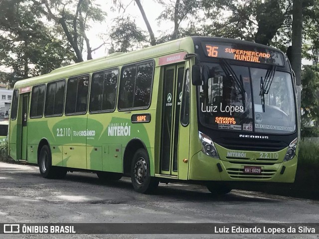 Santo Antônio Transportes Niterói 2.2.110 na cidade de Niterói, Rio de Janeiro, Brasil, por Luiz Eduardo Lopes da Silva. Número da foto: #10769836.