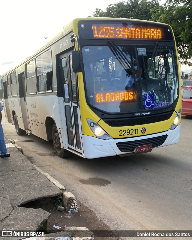 Viação Pioneira 229211 na cidade de Taguatinga, Distrito Federal, Brasil, por Daniel Rocha dos Santos. Número da foto: #10772438.