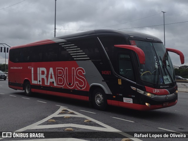 Lirabus 14061 na cidade de São Paulo, São Paulo, Brasil, por Rafael Lopes de Oliveira. Número da foto: #10773349.