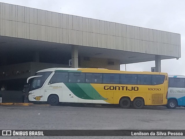 Empresa Gontijo de Transportes 18090 na cidade de Caruaru, Pernambuco, Brasil, por Lenilson da Silva Pessoa. ID da foto: 10770536.