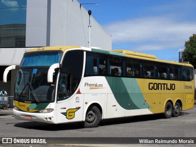 Empresa Gontijo de Transportes 17045 na cidade de Rio de Janeiro, Rio de Janeiro, Brasil, por Willian Raimundo Morais. ID da foto: 10771707.