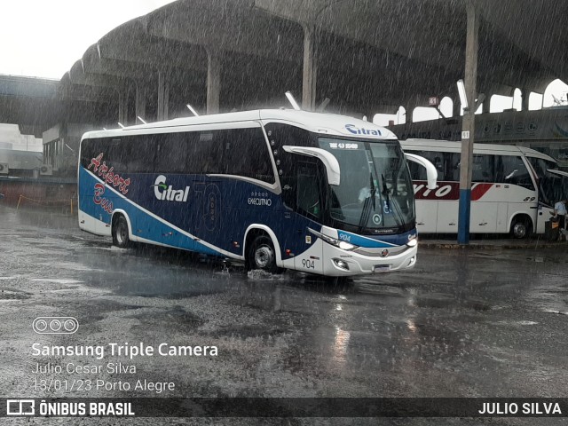 Citral Transporte e Turismo 904 na cidade de Porto Alegre, Rio Grande do Sul, Brasil, por JULIO SILVA. ID da foto: 10773241.