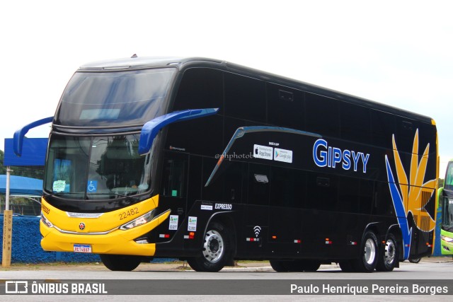 Expresso Transporte e Turismo Ltda. 22482 na cidade de São Paulo, São Paulo, Brasil, por Paulo Henrique Pereira Borges. ID da foto: 10772723.