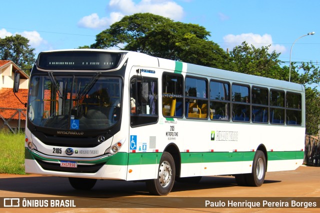 Cidade Verde Transporte Rodoviário 2105 na cidade de Maringá, Paraná, Brasil, por Paulo Henrique Pereira Borges. Número da foto: #10772808.