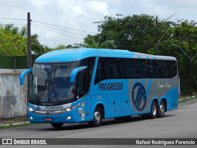 Auto Viação Progresso 6115 na cidade de Recife, Pernambuco, Brasil, por Rafael Rodrigues Forencio. ID da foto: 10771612.